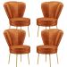 Conjunto 4 Cadeiras Moderna para Penteadeira Camarim Tecido Veludo Resistente MOBLAN decor