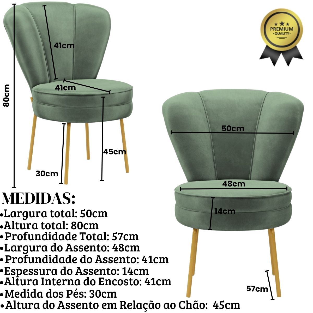 Conjunto 5 Cadeiras Decor para Estúdio de Beleza Maquiagem Pés de Ferro Resistente MOBLAN decor