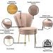 Conjunto 5 Cadeiras Decor para Estúdio de Beleza Maquiagem Pés de Ferro Resistente MOBLAN decor