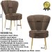 Conjunto 5 Cadeiras Decor para Estúdio de Beleza Maquiagem Pés de Ferro Resistente MOBLAN decor
