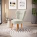 Jogo 2 Poltronas Moderna Decor para Recepção Mesa de Jantar Tecido Veludo Resistente Pés de Madeira MOBLAN decor