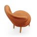 Jogo 2 Poltronas Moderna Decor para Recepção Mesa de Jantar Tecido Veludo Resistente Pés de Madeira MOBLAN decor