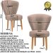 Jogo 2 Poltronas Moderna Decor para Recepção Mesa de Jantar Tecido Veludo Resistente Pés de Madeira MOBLAN decor