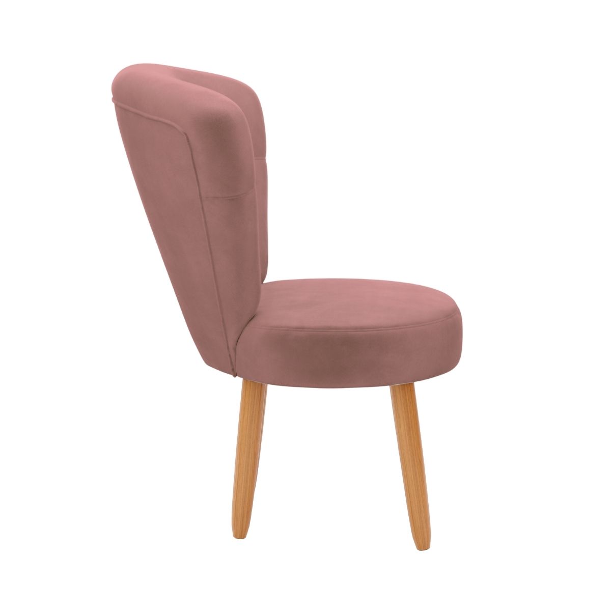Jogo 2 Poltronas Moderna Decor para Recepção Mesa de Jantar Tecido Veludo Resistente Pés de Madeira MOBLAN decor