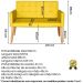 Jogo Sofá 2 Lugares com 2 Poltronas para Recepção Resistente MOBLAN decor