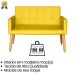 Jogo Sofá 2 Lugares com 2 Poltronas para Recepção Resistente MOBLAN decor