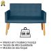 Jogo Sofá 2 Lugares com 2 Poltronas para Recepção Resistente MOBLAN decor