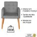 Jogo Sofá 2 Lugares com 2 Poltronas para Recepção Resistente MOBLAN decor