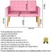 Jogo Sofá 2 Lugares com 2 Poltronas para Recepção Resistente MOBLAN decor