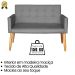 Jogo Sofá 2 Lugares com 2 Poltronas para Recepção Resistente MOBLAN decor