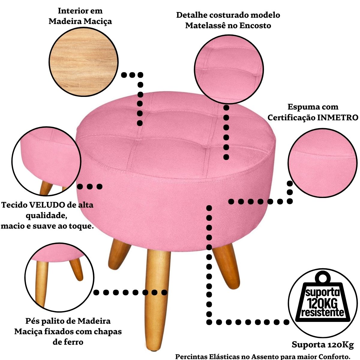 Jogo Sofá 2 Lugares com 2 Poltronas para Recepção Resistente MOBLAN decor