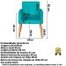 Jogo Sofá 2 Lugares com 2 Poltronas para Recepção Resistente MOBLAN decor