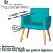 Jogo Sofá 2 Lugares com 2 Poltronas para Recepção Resistente MOBLAN decor