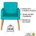 Jogo Sofá 2 Lugares com 2 Poltronas para Recepção Resistente MOBLAN decor