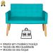 Jogo Sofá 2 Lugares com 2 Poltronas para Recepção Resistente MOBLAN decor