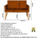 Jogo Sofá 2 Lugares com 2 Poltronas para Recepção Resistente MOBLAN decor