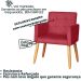 Jogo Sofá 2 Lugares com 2 Poltronas para Recepção Resistente MOBLAN decor