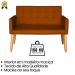 Jogo Sofá 2 Lugares com 2 Poltronas para Recepção Resistente MOBLAN decor