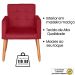 Jogo Sofá 2 Lugares com 2 Poltronas para Recepção Resistente MOBLAN decor