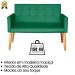 Jogo Sofá 2 Lugares com 2 Poltronas para Recepção Resistente MOBLAN decor