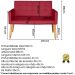 Jogo Sofá 2 Lugares com 2 Poltronas para Recepção Resistente MOBLAN decor