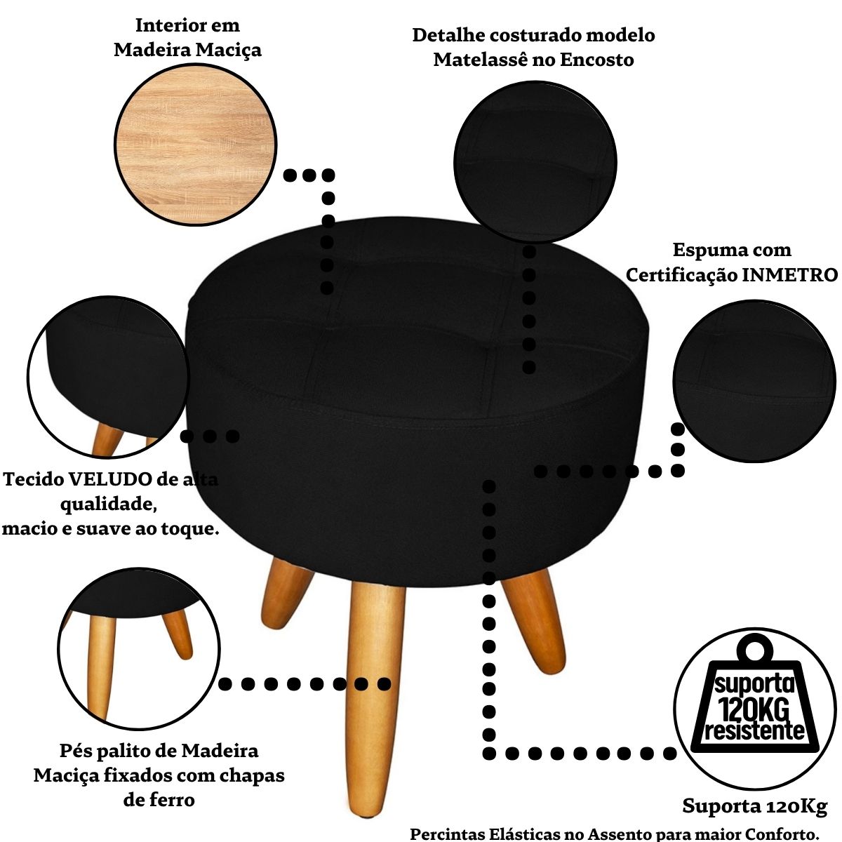 Jogo Sofá 2 Lugares com 2 Poltronas para Recepção Resistente MOBLAN decor