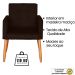 Jogo Sofá 2 Lugares com 2 Poltronas para Recepção Resistente MOBLAN decor