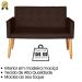 Jogo Sofá 2 Lugares com 2 Poltronas para Recepção Resistente MOBLAN decor