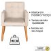 Jogo Sofá 2 Lugares com 2 Poltronas para Recepção Resistente MOBLAN decor