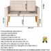 Jogo Sofá 2 Lugares com 2 Poltronas para Recepção Resistente MOBLAN decor