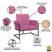 Kit 2 Poltronas Cadeira com Base de Ferro para Esritório Corino MOBLAN decor