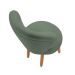 Kit 2 Poltronas Decor para Recepção Camarim Mesa de Jantar Tecido Veludo Resistente Pés de Palito MOBLAN decor