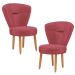 Kit 2 Poltronas Decor para Recepção Camarim Mesa de Jantar Tecido Veludo Resistente Pés de Palito MOBLAN decor