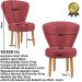 Kit 2 Poltronas Decor para Recepção Camarim Mesa de Jantar Tecido Veludo Resistente Pés de Palito MOBLAN decor