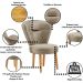 Kit 2 Poltronas Decor para Recepção Camarim Mesa de Jantar Tecido Veludo Resistente Pés de Palito MOBLAN decor