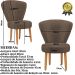 Kit 2 Poltronas Decor para Recepção Camarim Mesa de Jantar Tecido Veludo Resistente Pés de Palito MOBLAN decor