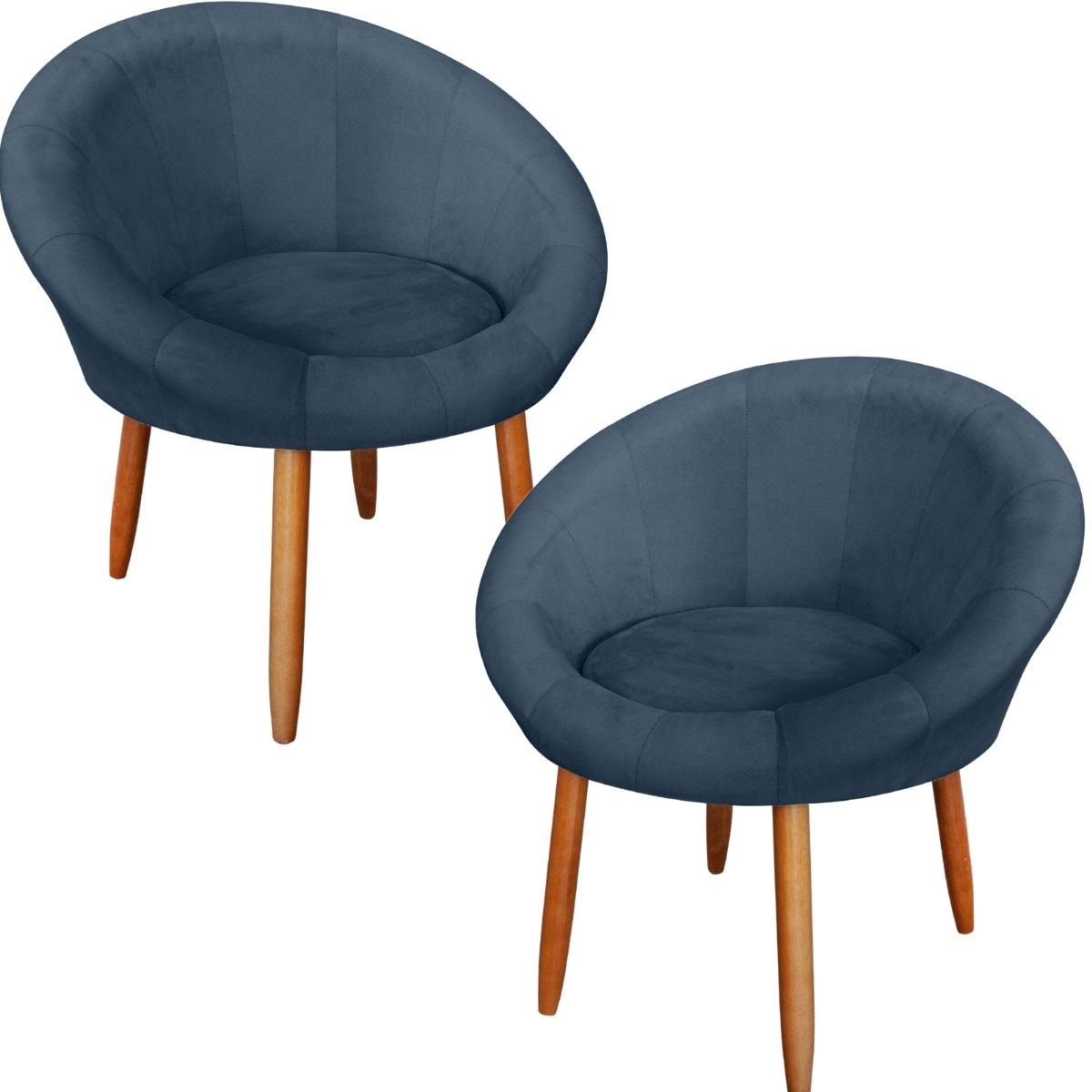 Kit 2 Poltronas moderna confortável para Sala de espera MOBLAN decor