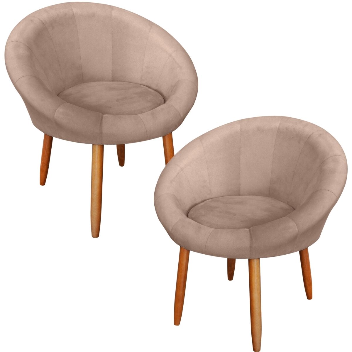 Kit 2 Poltronas moderna confortável para Sala de espera MOBLAN decor