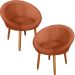 Kit 2 Poltronas moderna confortável para Sala de espera MOBLAN decor