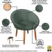 Kit 2 Poltronas moderna confortável para Sala de espera MOBLAN decor