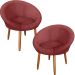 Kit 2 Poltronas moderna confortável para Sala de espera MOBLAN decor