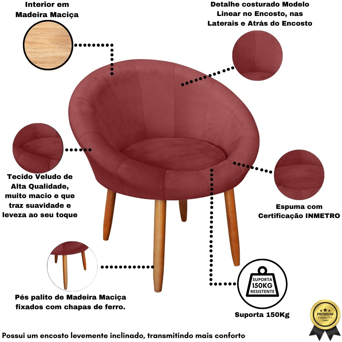 Kit 2 Poltronas moderna confortável para Sala de espera MOBLAN decor
