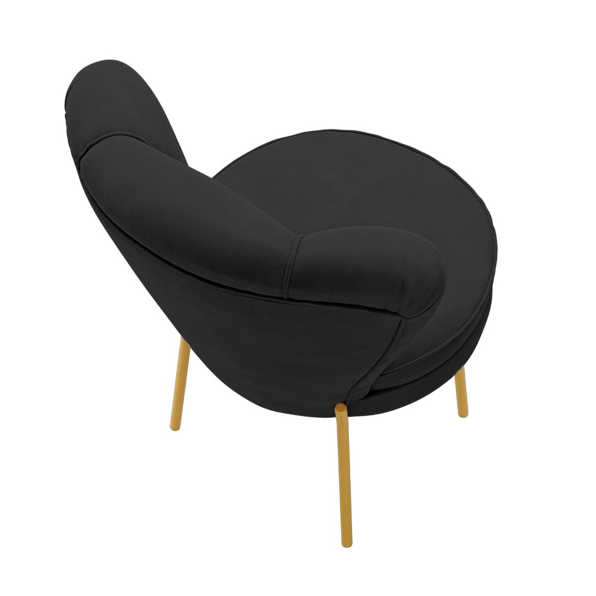 Kit 3 Cadeiras para Camarim Moderna para Maquiagem Reforçada Tecido Veludo MOBLAN decor