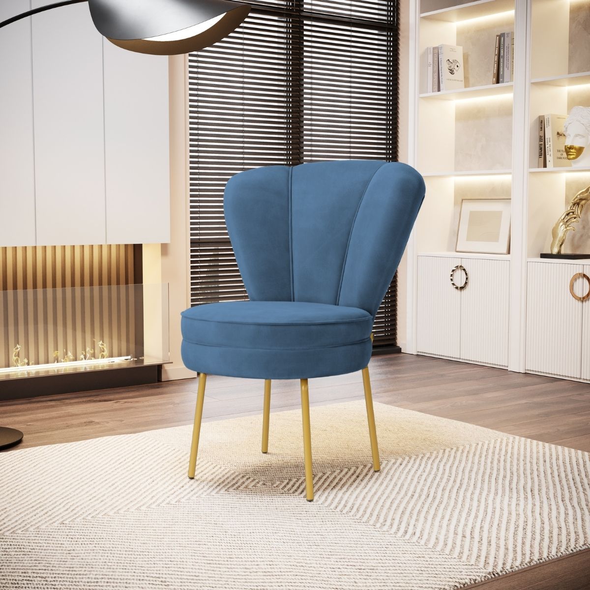 Kit 3 Cadeiras para Camarim Moderna para Maquiagem Reforçada Tecido Veludo MOBLAN decor