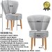 Kit 3 Poltronas Estofada para Sala de Jantar Confortável Tecido Veludo MOBLAN decor