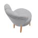 Kit 3 Poltronas Estofada para Sala de Jantar Confortável Tecido Veludo MOBLAN decor