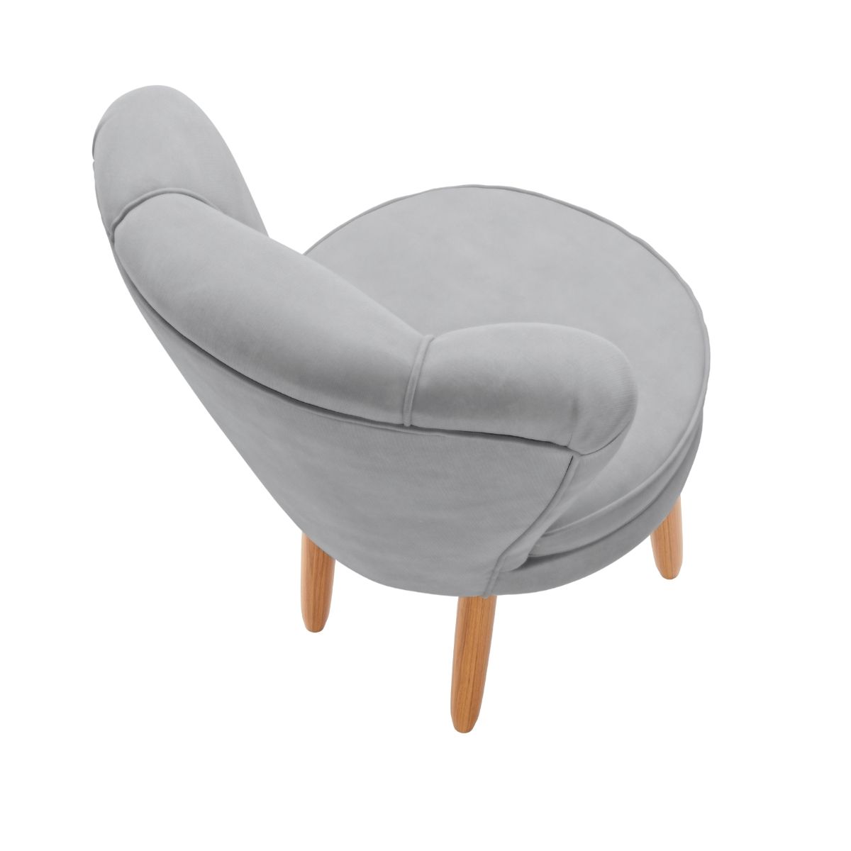 Kit 3 Poltronas Estofada para Sala de Jantar Confortável Tecido Veludo MOBLAN decor