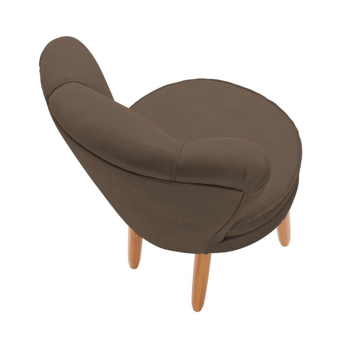 Kit 3 Poltronas Estofada para Sala de Jantar Confortável Tecido Veludo MOBLAN decor
