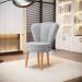 Kit 3 Poltronas Estofada para Sala de Jantar Confortável Tecido Veludo MOBLAN decor