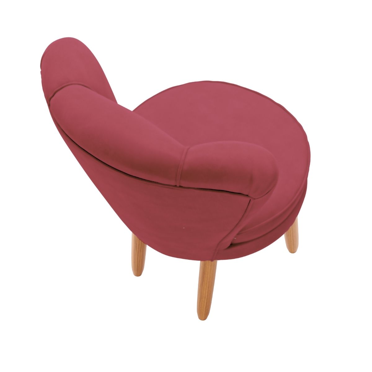 Kit 3 Poltronas Estofada para Sala de Jantar Confortável Tecido Veludo MOBLAN decor